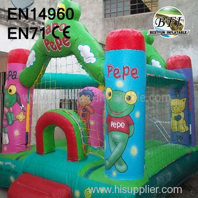 New design Sapo Pepe Inflatable House