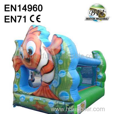 promotional Inflatable Fish Castles for kids