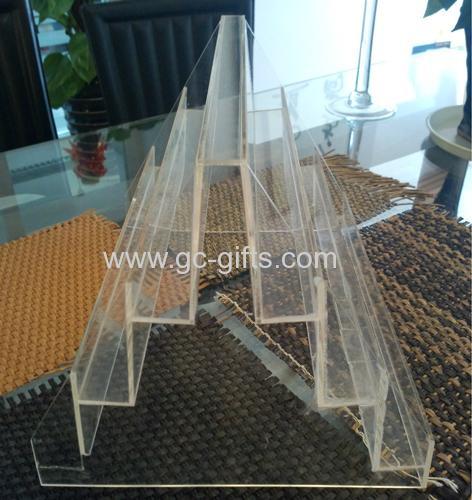 The symmetric structure of acrylic display rack