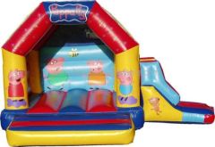 Hot Sale Pig Families Inflatable Bouncer And Slide