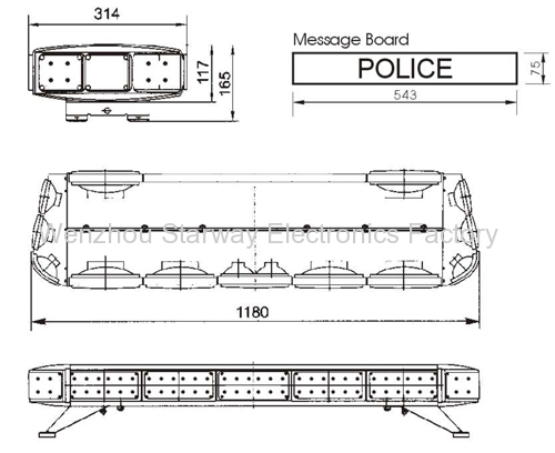 LED Lightbar for Fire, Police, Emergency Vehicle