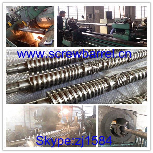double barrel conical screw for extruder machine
