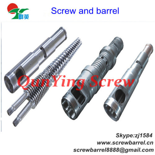 double barrel conical screw