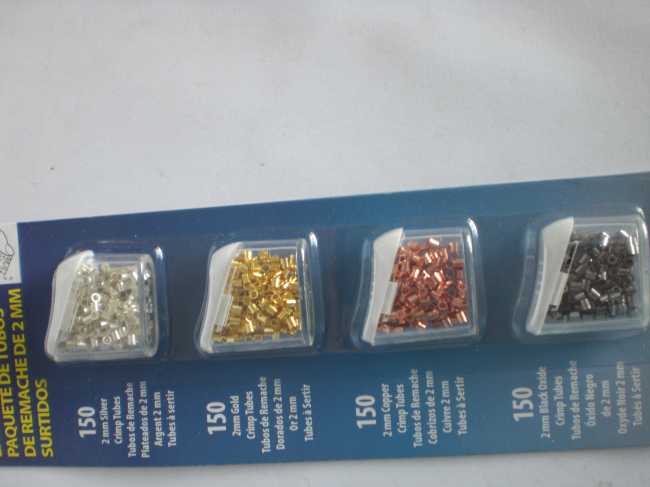 crimp tube beadswith four color