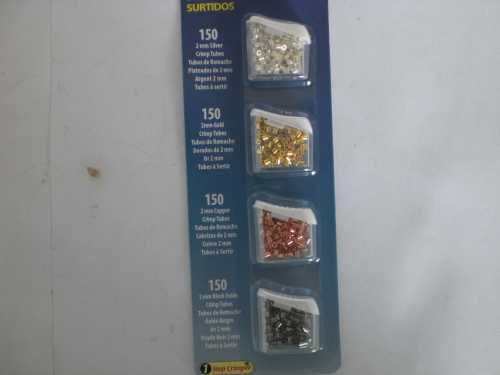 crimp tube beads with four color