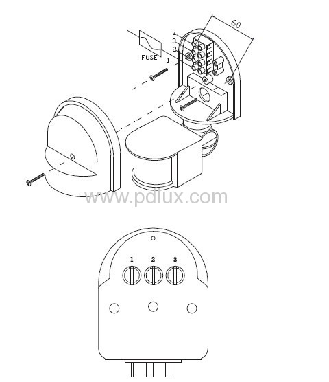 High frequency Infrared motion sensor PD-PIR132