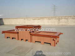 wood plastic compostie moulding combination flower box