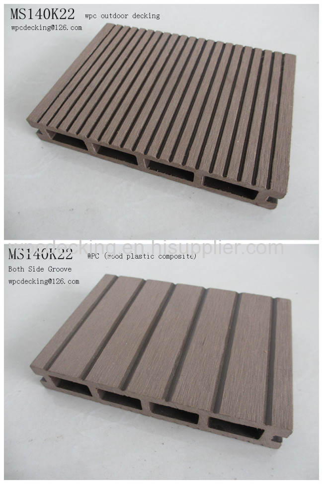 wood plastic composite environmental protection hollow flooring