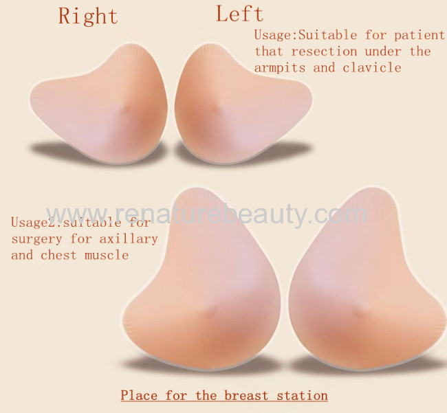 Ventilate breast form for mastectomy false breast form 