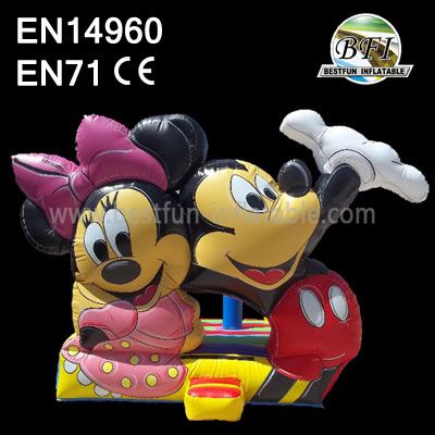 Happy Inflatable Mickey Mouse Bounce House for Kids