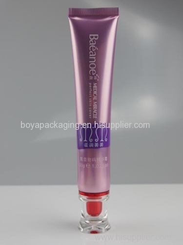 packaging container cosmetic plastic tube with acrylic cap