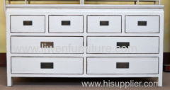 antique white counter 8 drawers