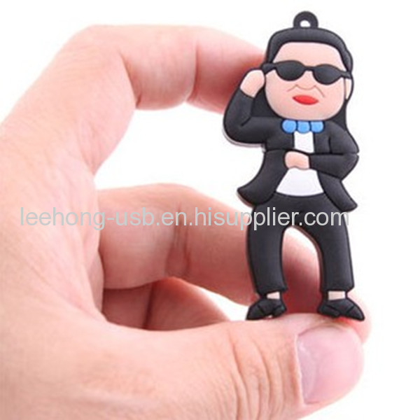 Cute pvc cartoon shellhigh speed usb flash 4gb