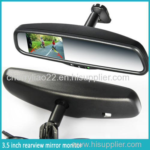 3.5 inch rear view mirror with reverse display