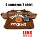 XF four camera t-shirt for poker cheat| gamble cheat| cards scanning