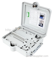 outdoor/indoor FTTH Fiber optic plastic Distribution box 12core waterproof IP55 PC/ABS