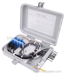 outdoor/indoor 16 core FTTH Fiber optic plastic Distribution box waterproof IP55 PC/ABS