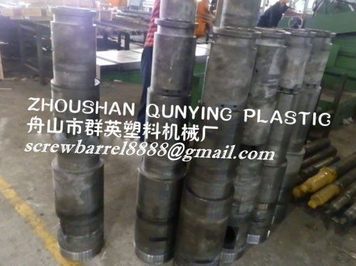 twin conical screw cylinder for pvc pipe for extruder double machines