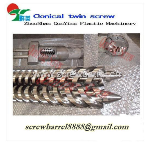 twin conical screw cylinder