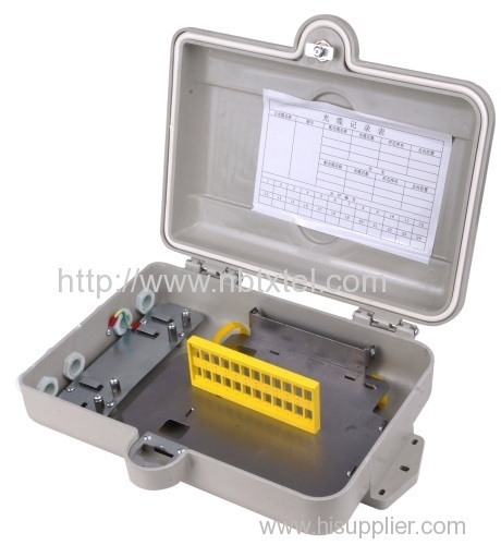 outdoor/indoor 24core FTTH Fiber optic Distribution box waterproof IP55 SMC Material