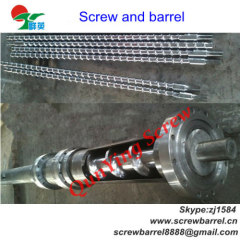 bimetallic screw barrel extruder single extrusion screw barrel for PP/PE