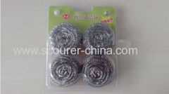 Anti-mildew and anti-bacterial Dry quickly and lasting New Stainless Steel Spiral Scourer