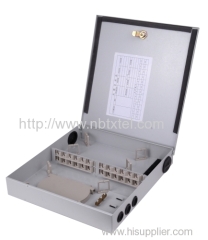 outdoor/indoor 12/24 core FTTH Fiber optic Distribution box waterproof IP55 Metal Material