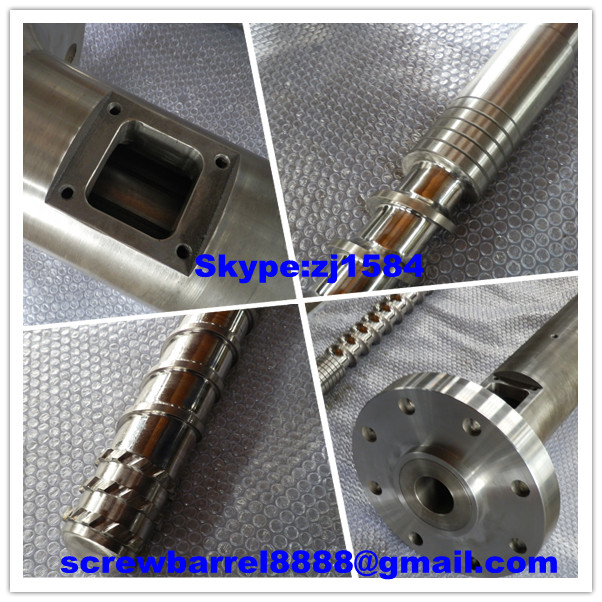 special design bimetallic screw for pp pe film pelletizing
