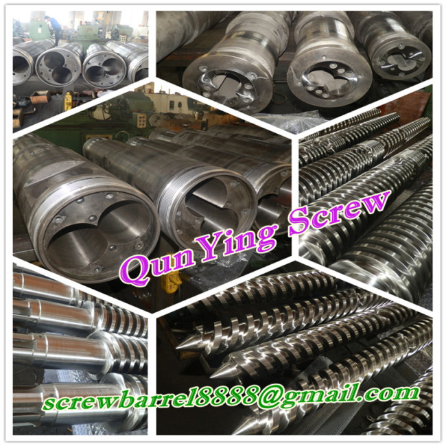 conical extruder screw and barrel for cacao3 pvc profile