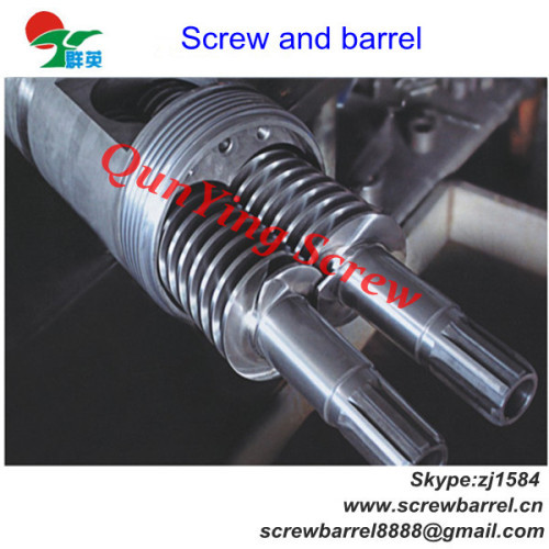 conical extruder screw and barrel for cacao3 pvc profile