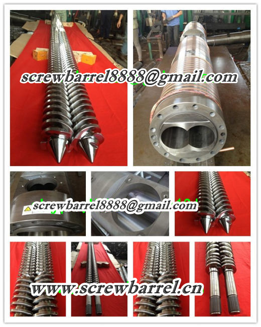 twin parallel screw cylinder for extruder machine