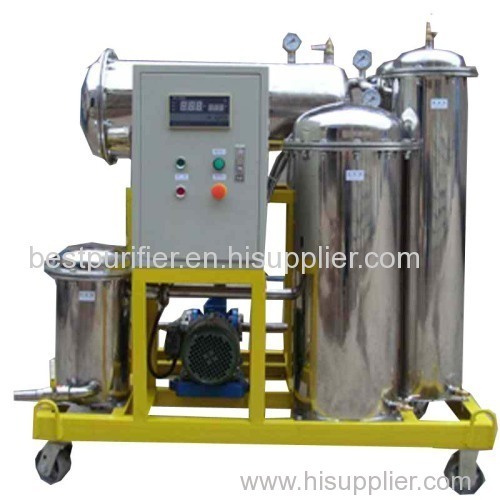 phosphate ester fire resistant fluid purifier, completely stainless steel, reduce water down to 50PPM
