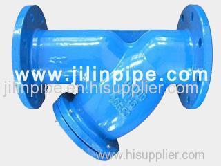 Flange end strainere valve