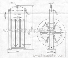 660MM diameter Overhead Line Cable Stringing Blocks