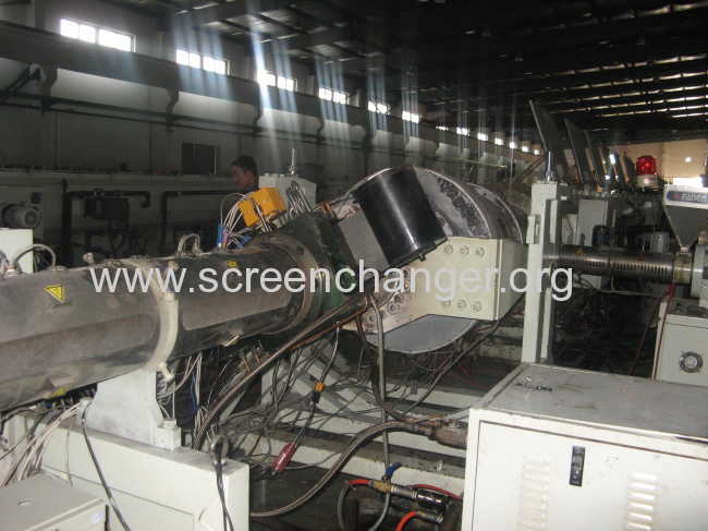 Automatic mesh belt melt filter for extrusion plastic machine