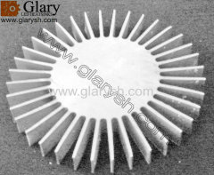 Heatsink LED Round 50x30mm, Aluminum Extruded Profile for LED Spot Light