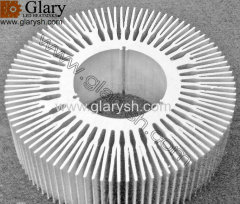 Heatsink LED Round 122.8x50mm, Aluminum Extruded Profile for LED Spot Light