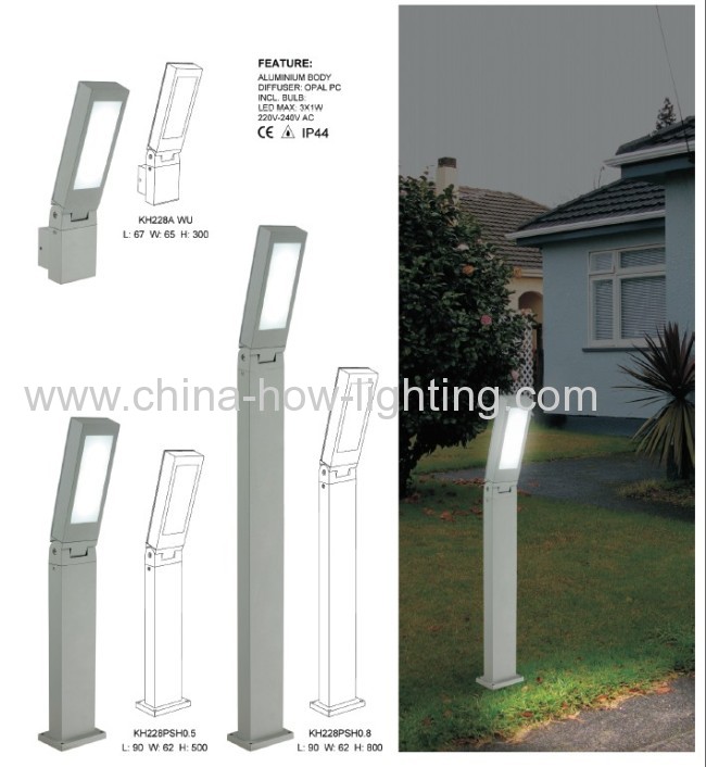 3W 220V IP44 LED Garden Light with different size