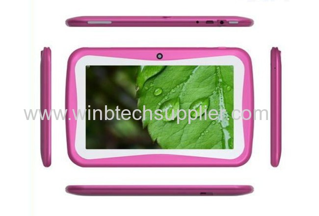 Kids Cartoon Tablet PCwith Educational Apps & Kids Mode 7 inch Android 4.1 Dual Cam Wifi