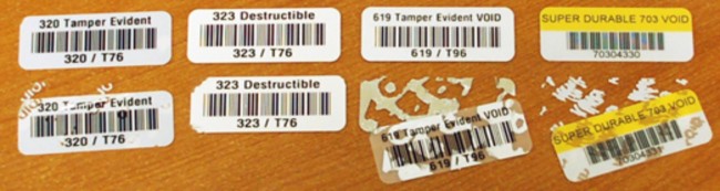 Asset Tag Labels Protect Property of Your Company