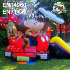 Disney Inflatable Mickey Mouse Bouncer with Slides For Sale