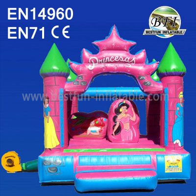 Beautiful Girls Inflatable Princess Bouncy Castle