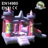 Pink Inflatable Princess Bouncer Combo