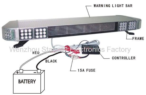 LED Message Lightbar for Police, Fire, Emergency Vehicle