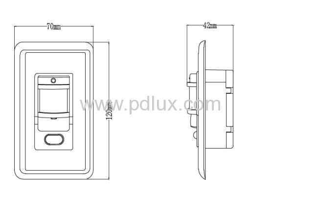 Infrared motion sensor PD-PIR133B