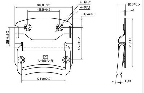 mechanical handle/door handle/Cover ring handle