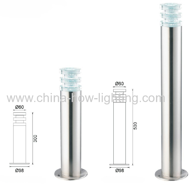 Garden Lamp LED Stainless Steel PC