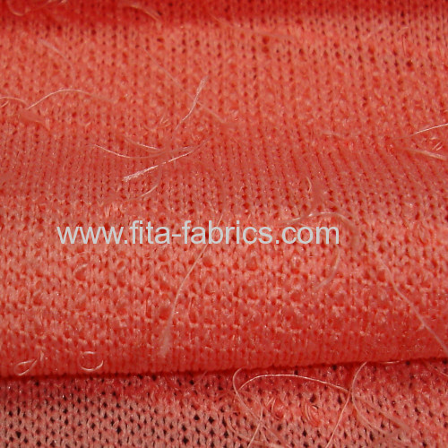 Loose knitting plush fabric