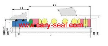 AES type P080 Single Spring mechanical Seals
