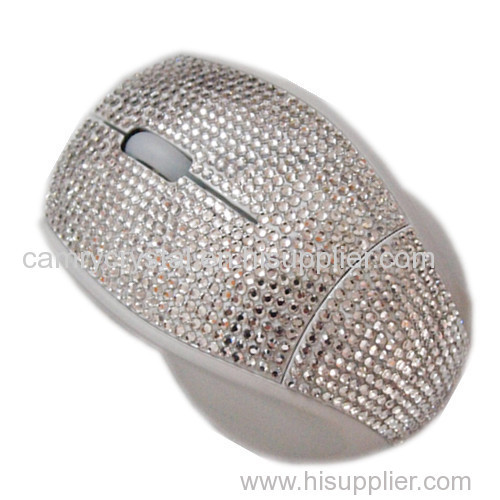 wireless Rhinestone Computer Mouse